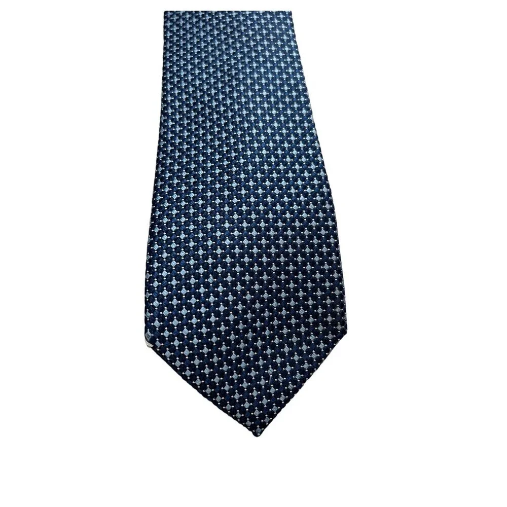 Tommy Hilfiger Blue Diamond Silk Necktie